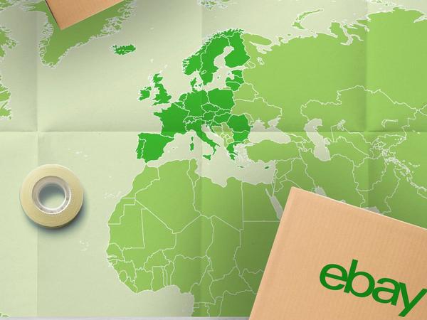 Cartina Europa e pacchetto eBay