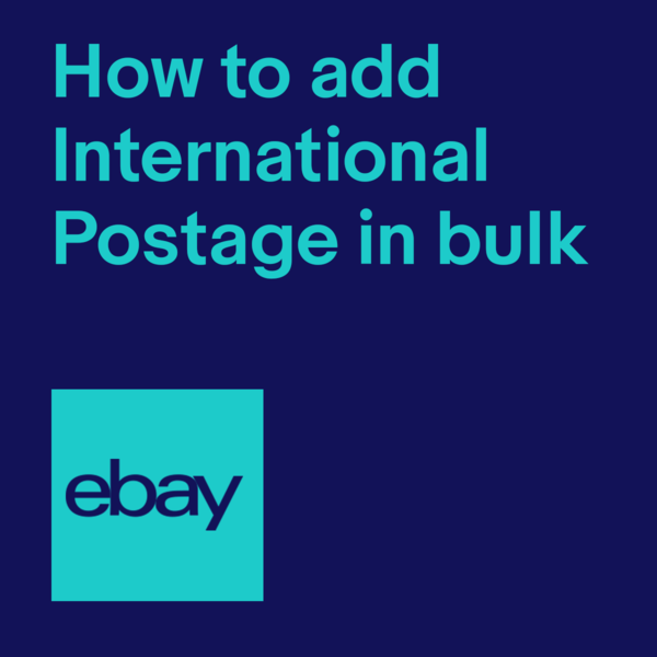 add postage international listings in bulk