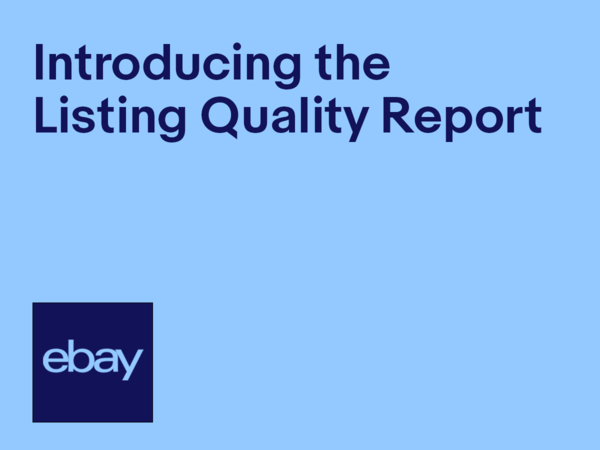 Video introducing the Listing Quality Report