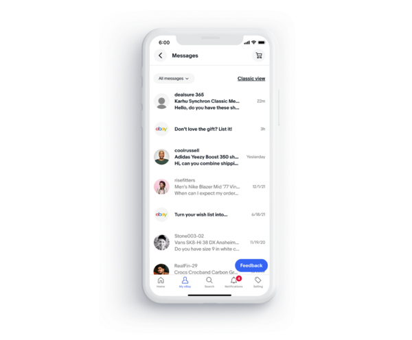 New messaging experience