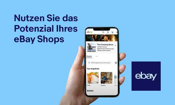 eBay Shop-Ansicht auf Smartphone