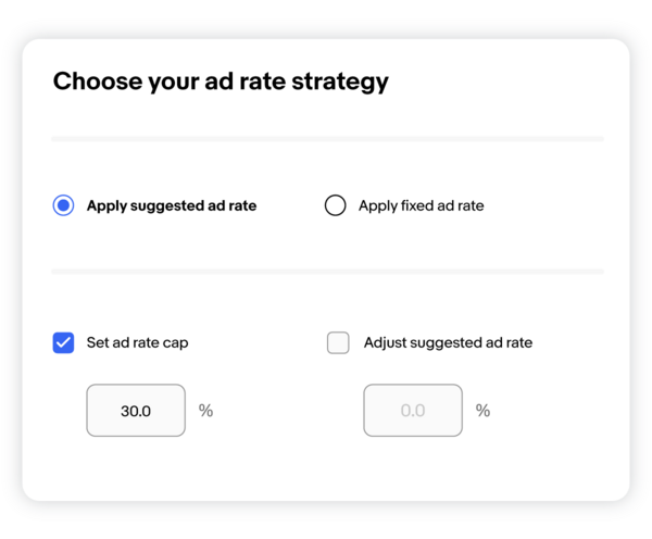 Try our suggested ad rate