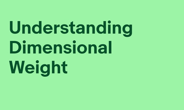 Understanding dimensional weight