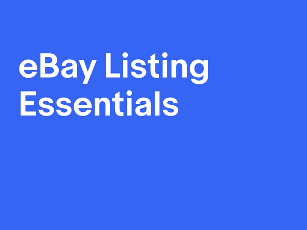 eBay listing essentials