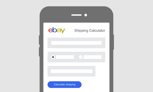 eBay shipping calculator