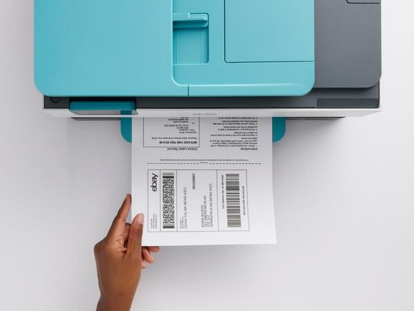 eBay shipping label printout