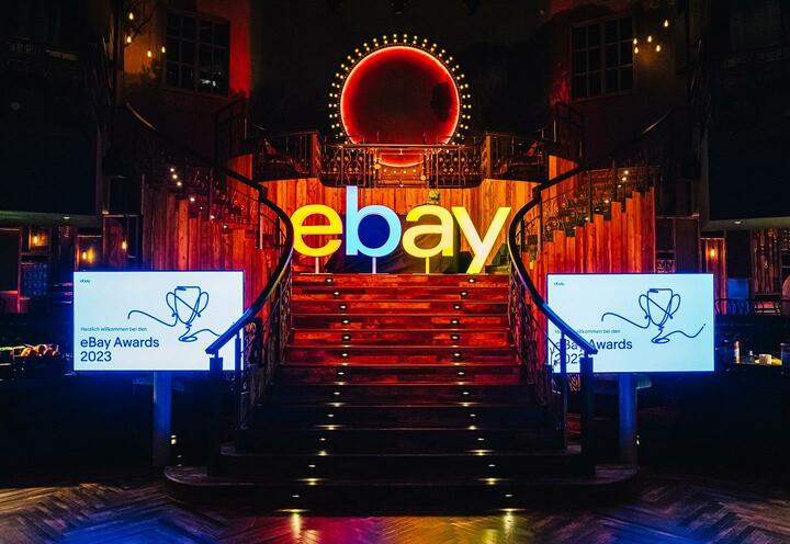 Verleihung der eBay Awards 2023  Bühne im Club Theater