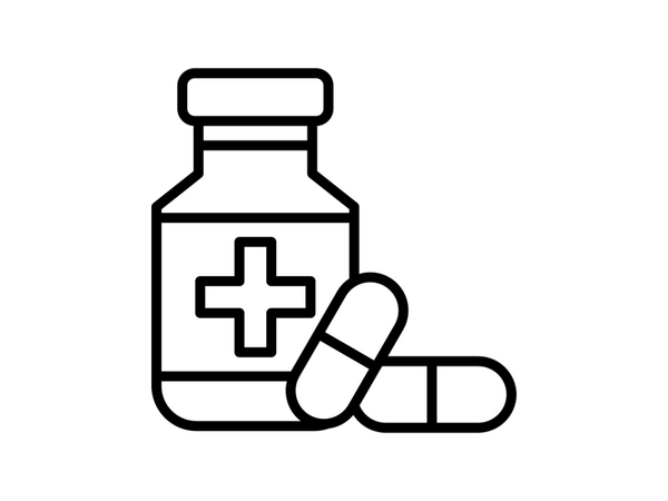 Illustration of pharmacy medicine